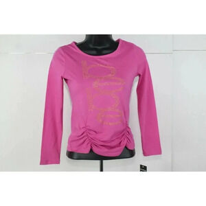NWT bebe girls pink top size M(10-12)